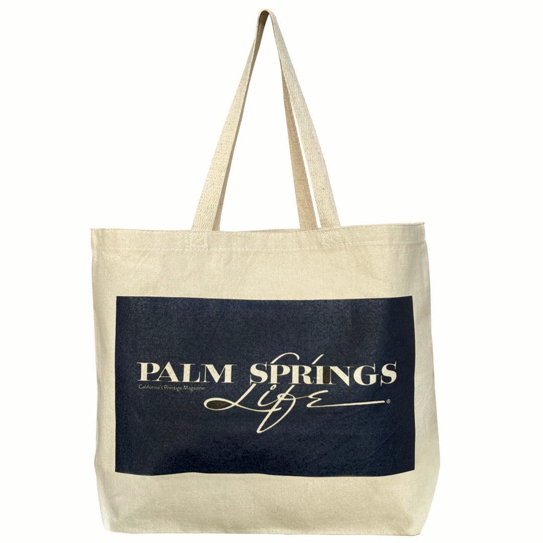 Palm Springs Life Jumbo Canvas Bag - Black