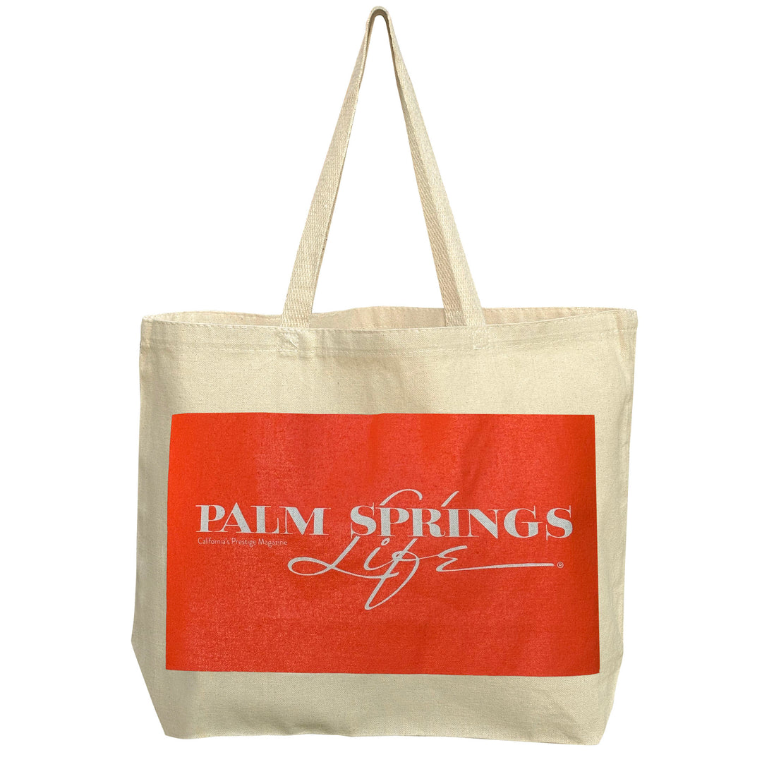 Palm Springs Life Jumbo Canvas Bag - Orange