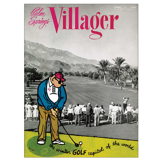 Palm Springs Villager - April 1959 - Cover Poster