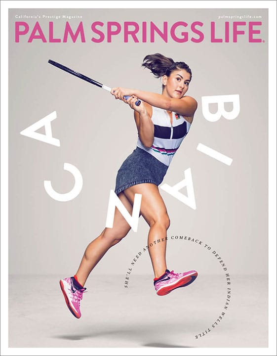 Palm Springs Life Magazine March 2020 - Andreescu Cover