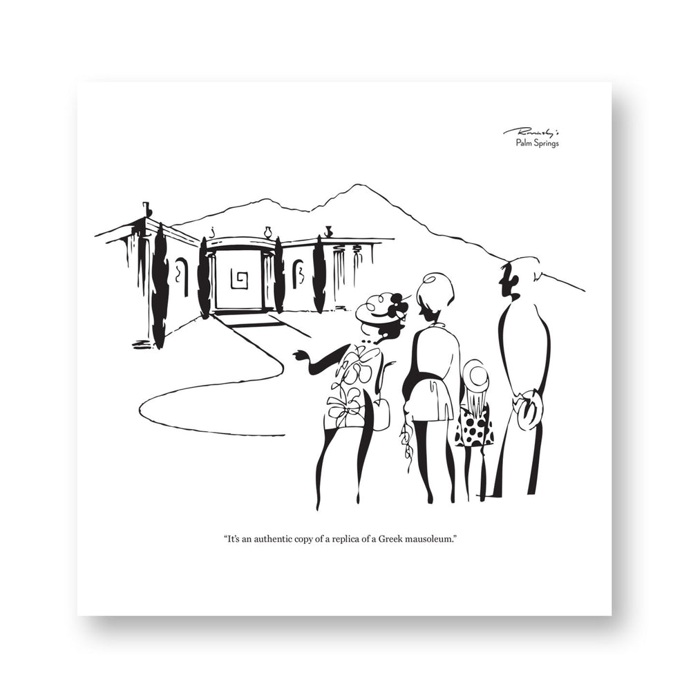 Rovinsky's Palm Springs Prints - Replica Of Greek Mausoleum
