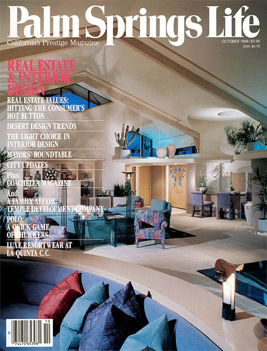 Palm Springs Life - October 1988 - Cover Poster