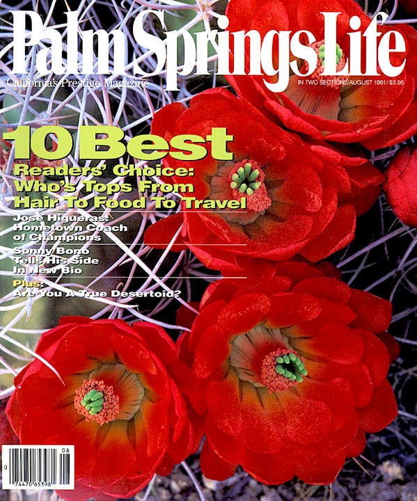 Palm Springs Life - August 1991 - Cover Poster