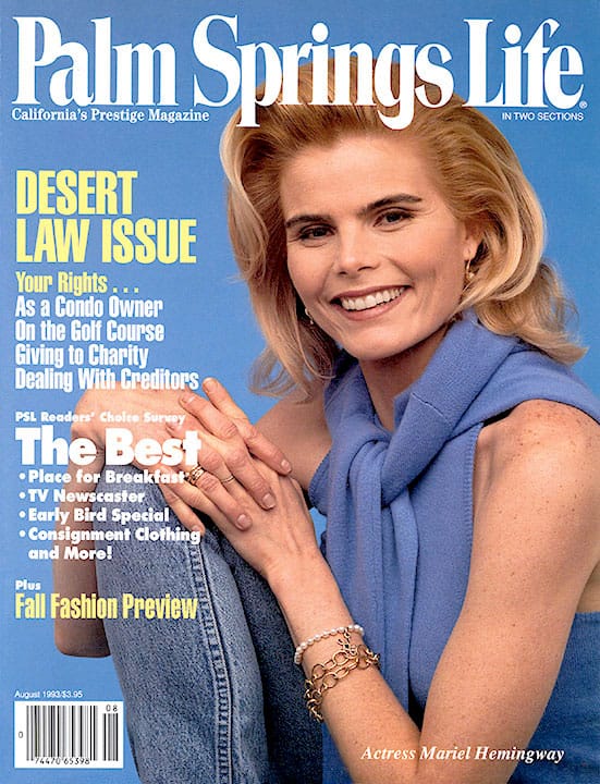 Palm Springs Life - August 1993 - Cover Poster