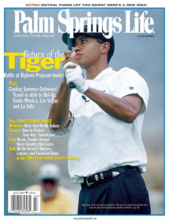 Palm Springs Life Magazine July 2001