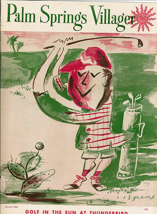 Palm Springs Villager - January 1951 - Cover Poster