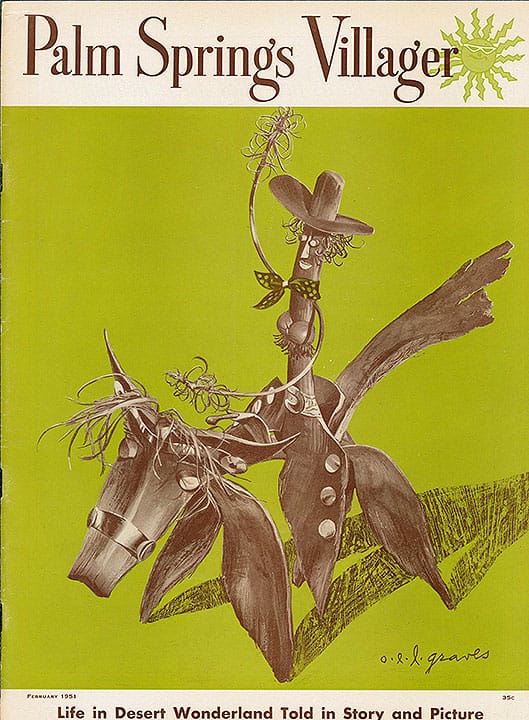 Palm Springs Villager - February 1951 - Cover Poster