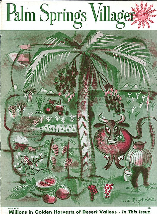 Palm Springs Villager - April 1951 - Cover Poster