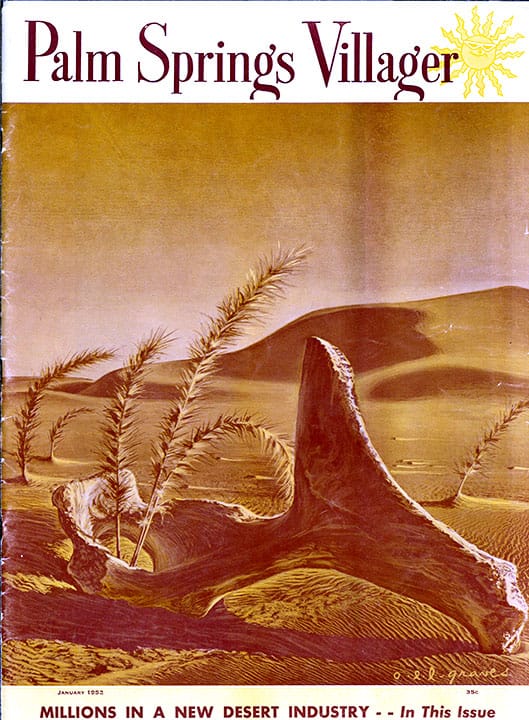 Palm Springs Villager - January 1952 - Cover Poster