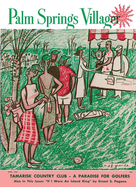 Palm Springs Villager - April 1953 - Cover Poster