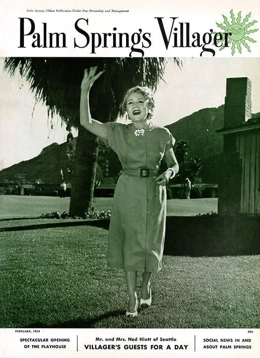 Palm Springs Villager - February 1954 - Cover Poster