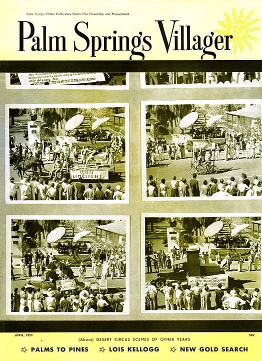 Palm Springs Villager - April 1954 - Cover Poster
