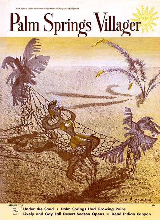 Palm Springs Villager - October 1954 - Cover Poster