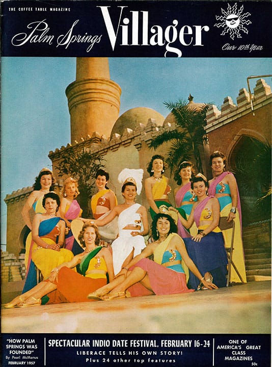 Palm Springs Villager - February 1957 - Cover Poster