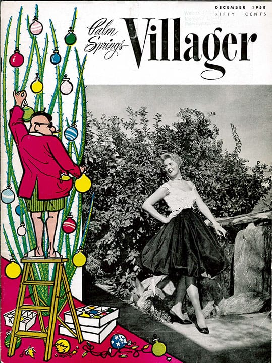 Palm Springs Villager - December 1958 - Cover Poster