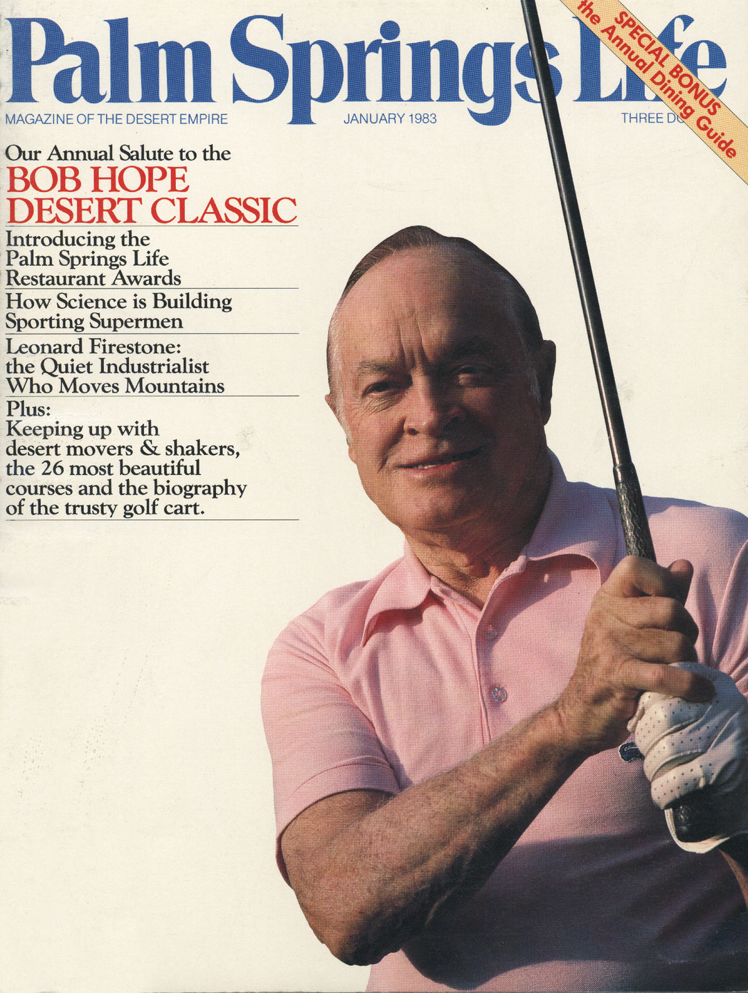 Palm Springs Life Magazine January 1983