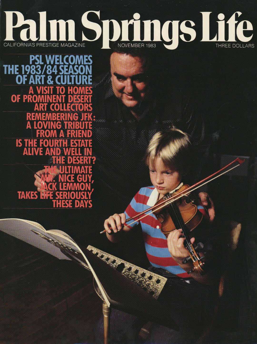 Palm Springs Life Magazine November 1983