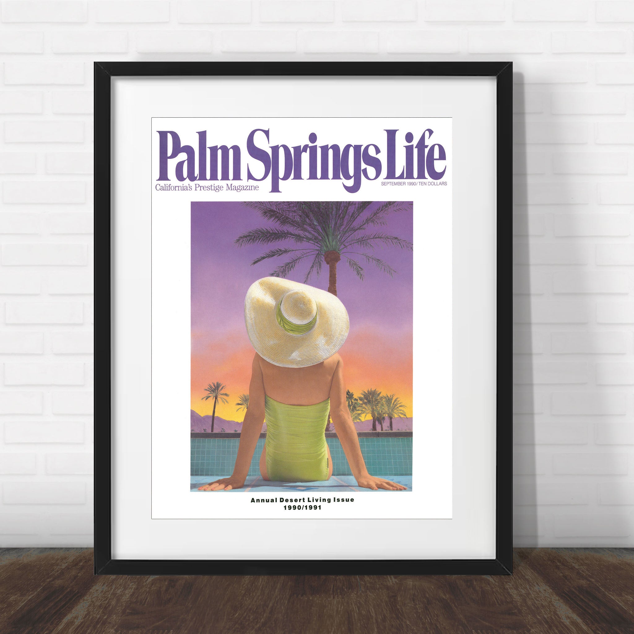 Palm Springs Life - September 1990 - Cover Poster – Shop Palm