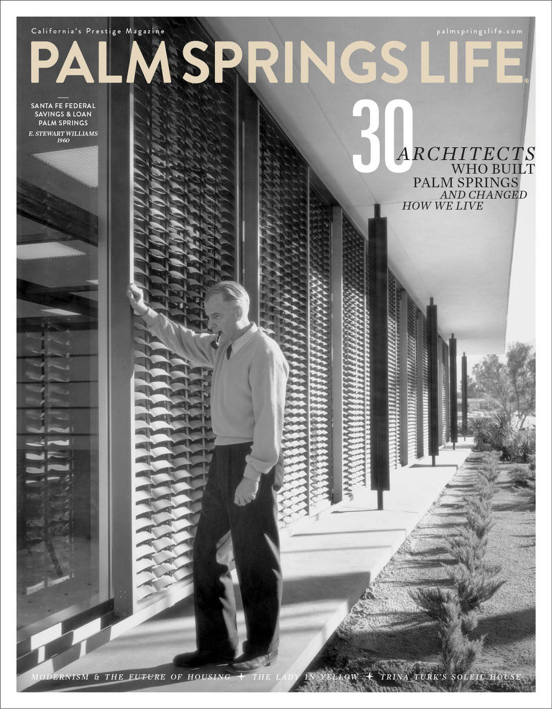 Palm Springs Life Magazine February 2026 - Modernism (E. Stewart Williams) Cover