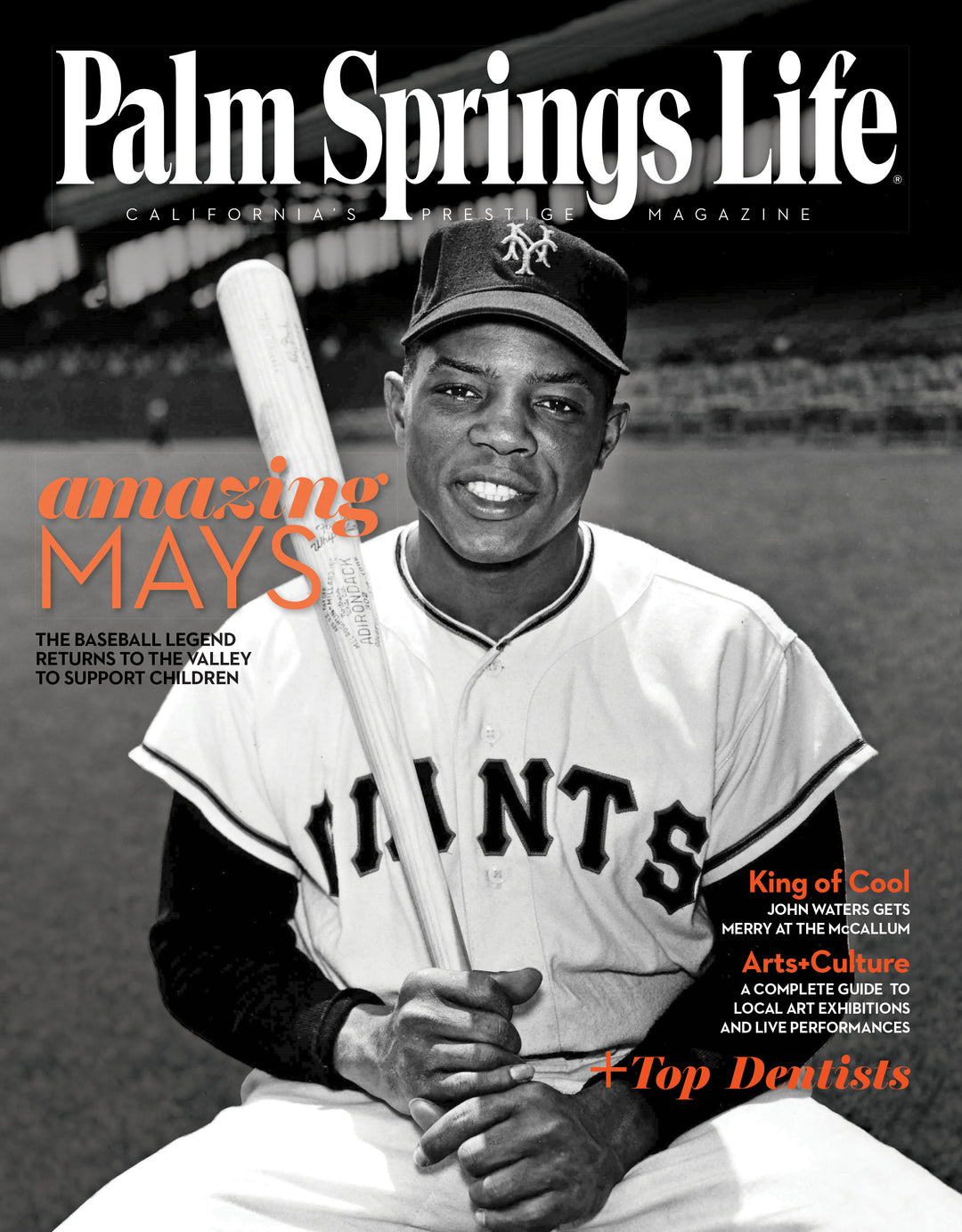 Palm Springs Life Magazine December 2014 Willie Mays Cover (Special Edition)