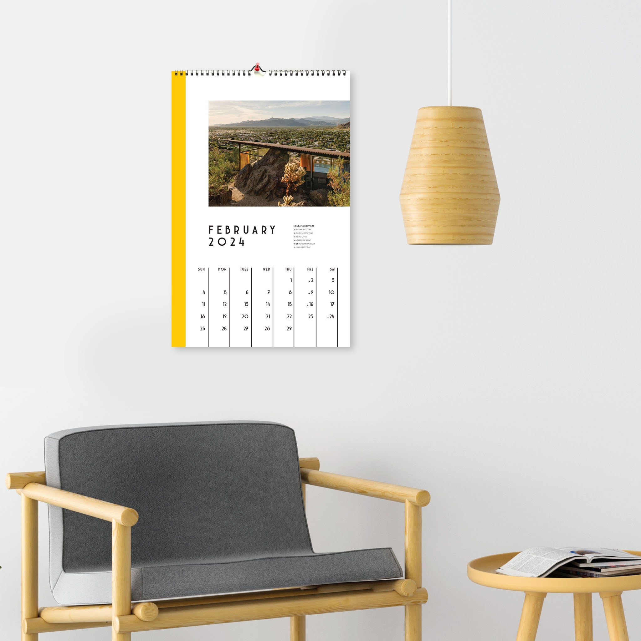 Albert Frey Calendar 2024 - March 2024 through February 2025