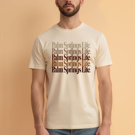 Palm Springs Life  Vintage White T-Shirt with tiered print