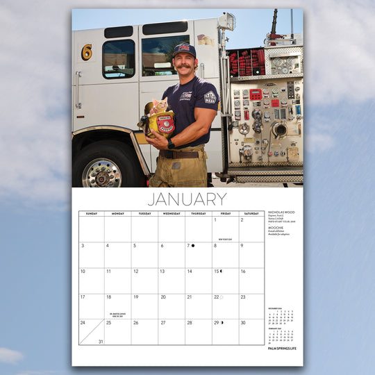 Palm Springs Fire Department Calendar 2027