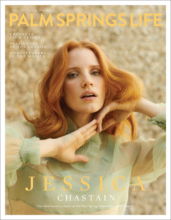 Palm Springs Life Magazine January 2022 - Chastain Cover Poster