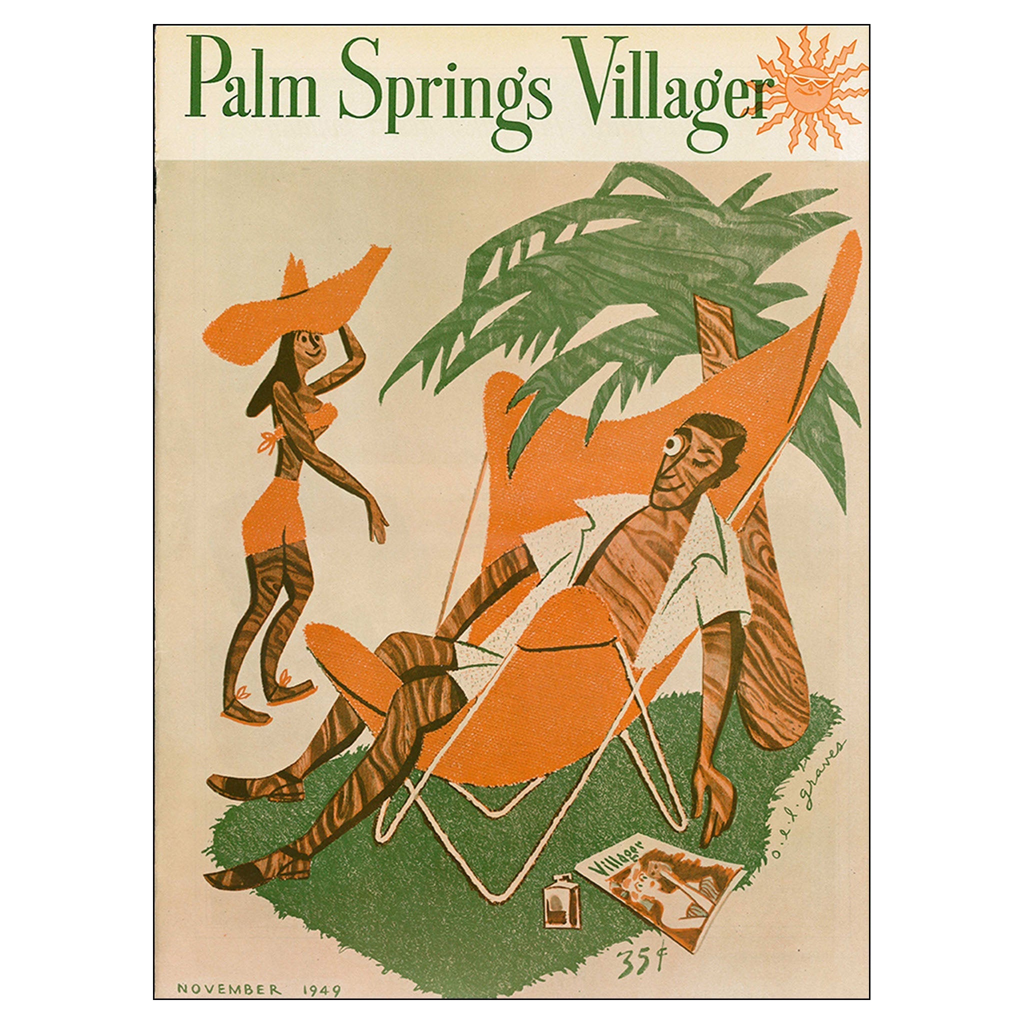 Palm Springs Villager - November 1949 - Cover Poster