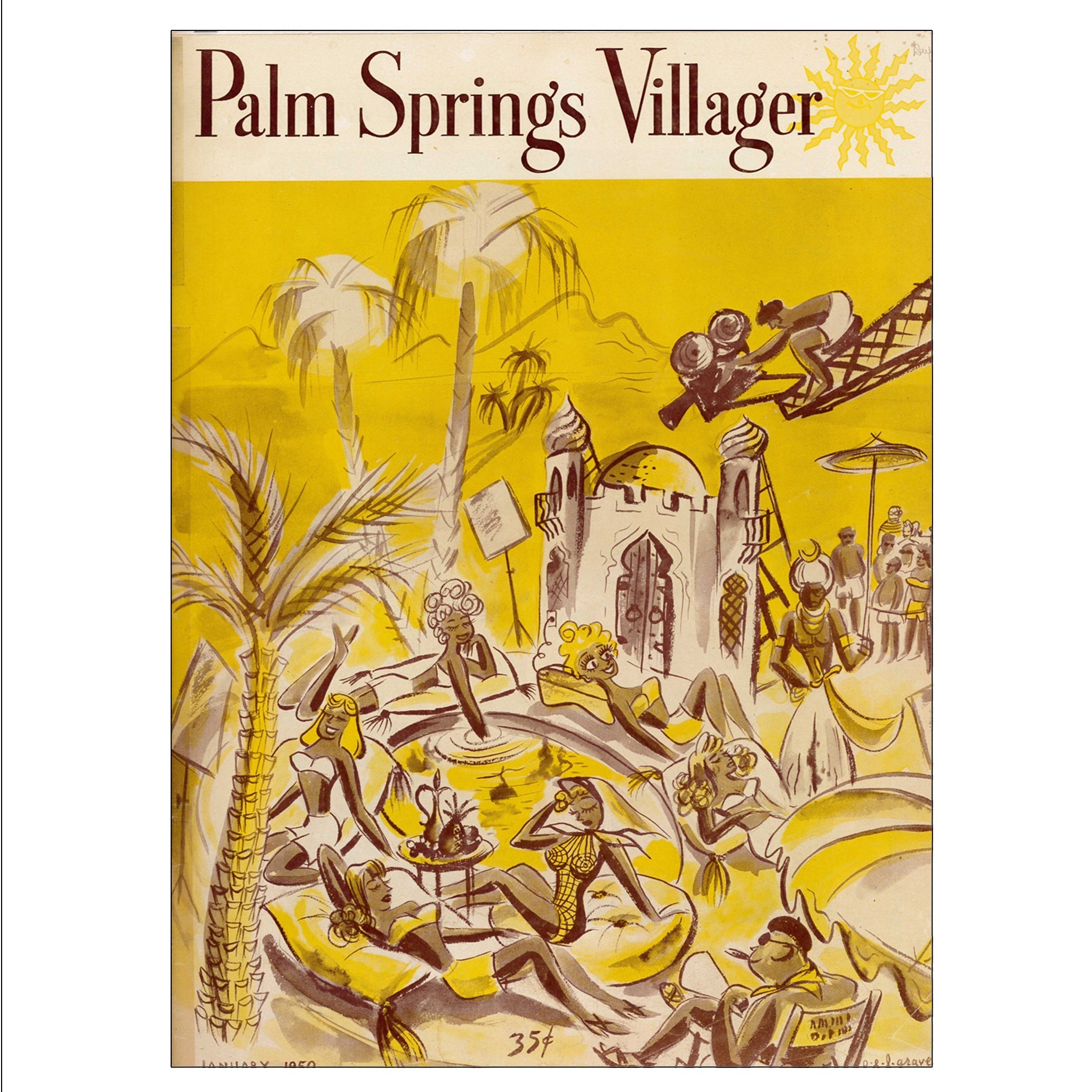 Palm Springs Villager - January 1950 - Cover Poster