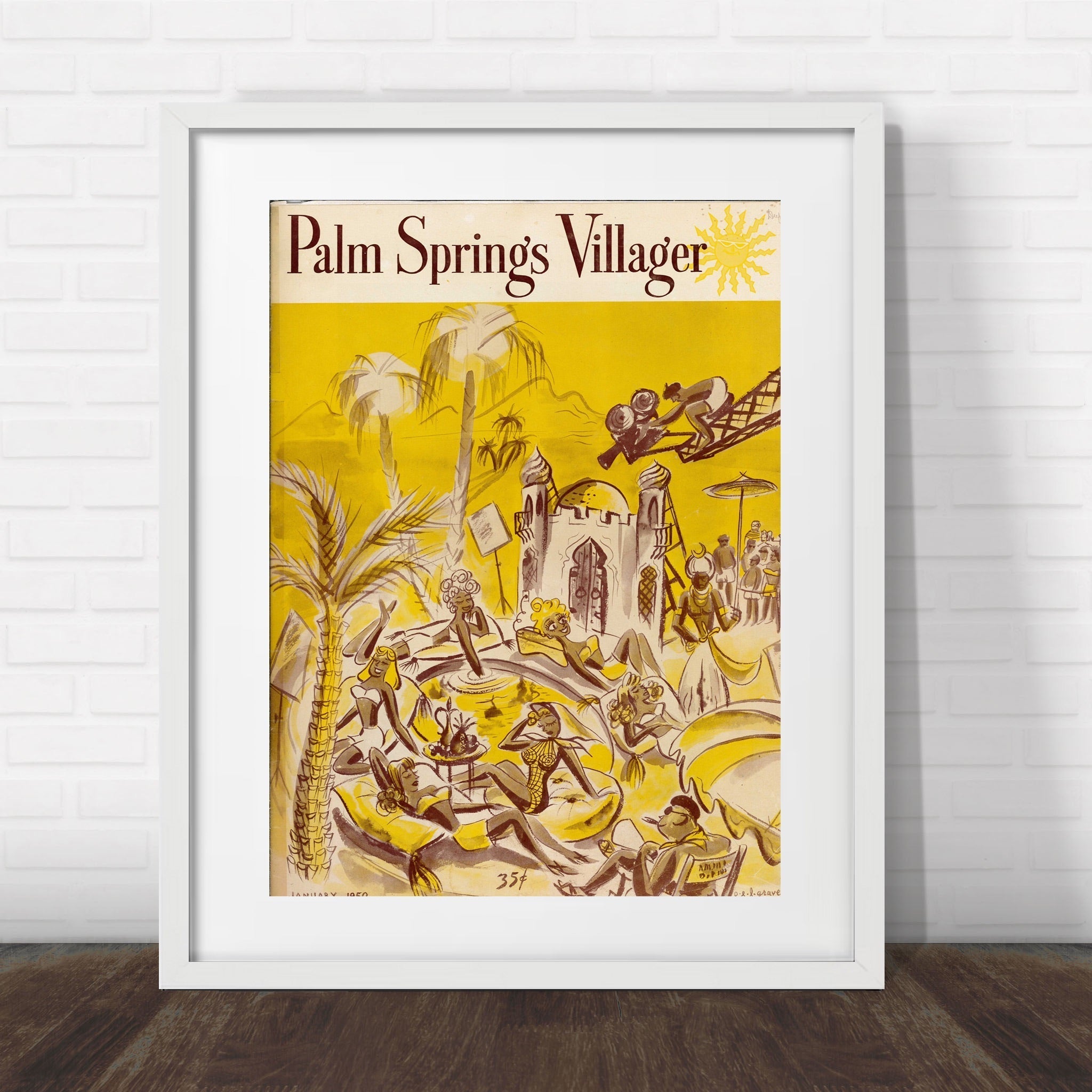 Palm Springs Villager - January 1950 - Cover Poster