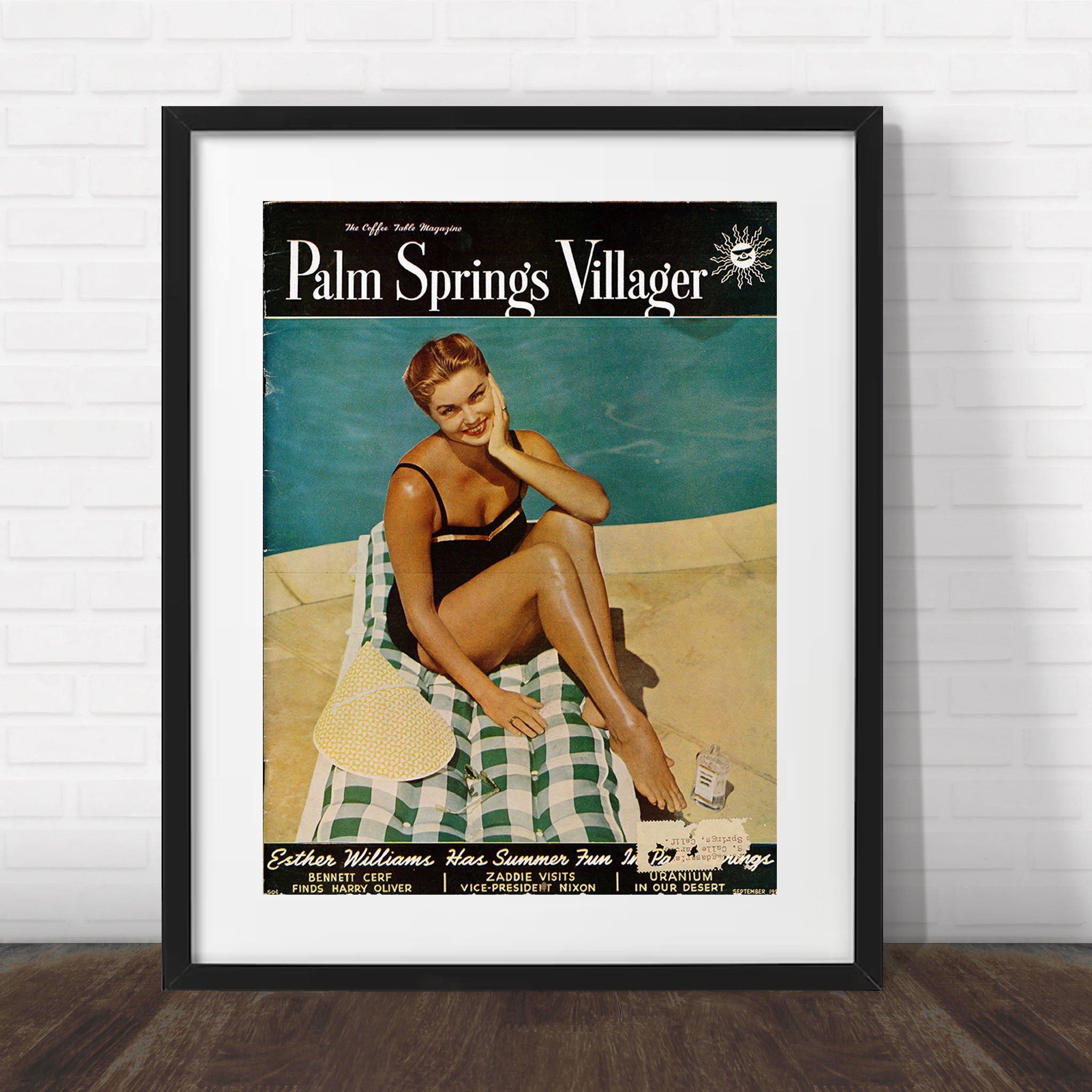 Palm Springs Villager - September 1955 - Cover Poster