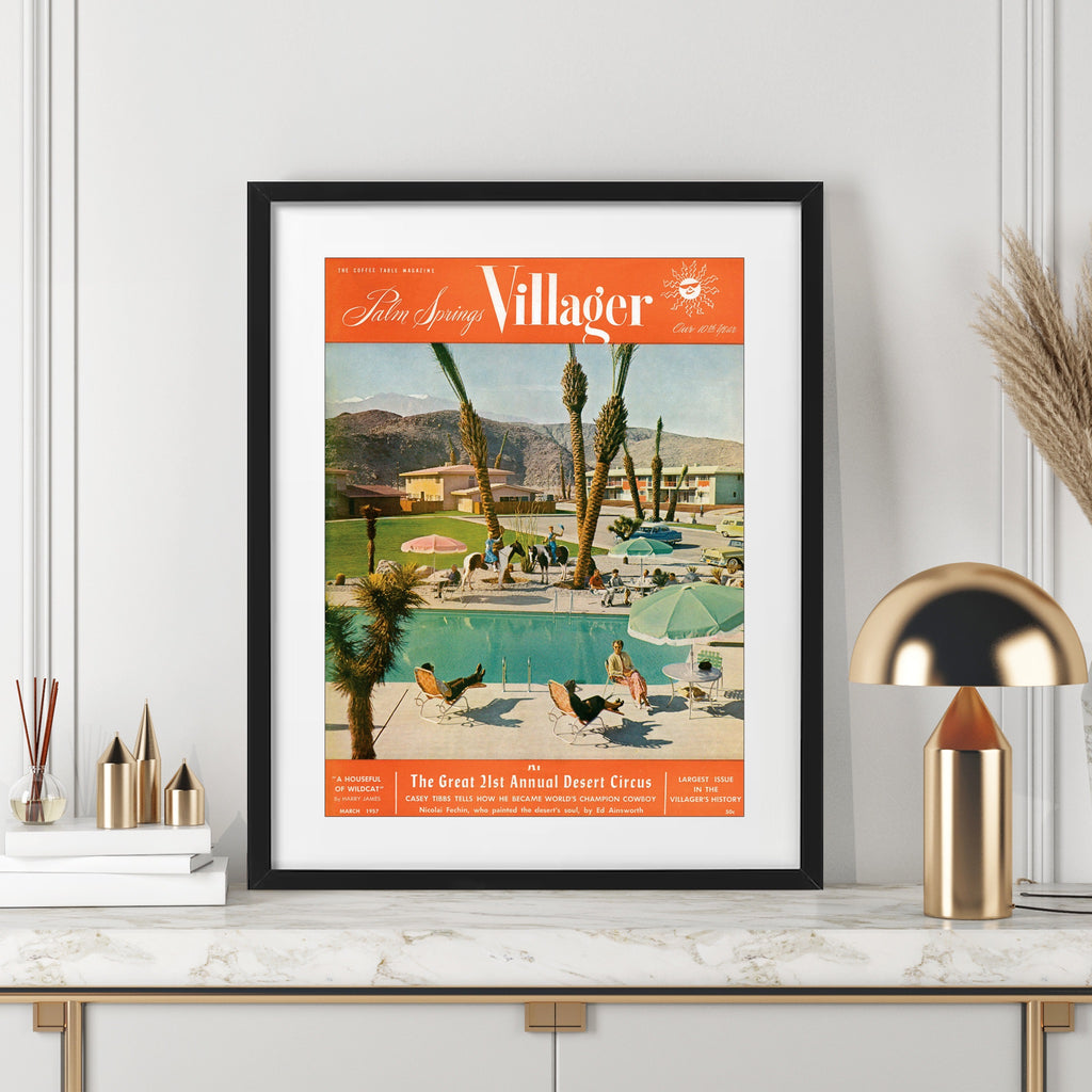 Palm Springs Villager - March 1957- Cover Poster – Shop Palm