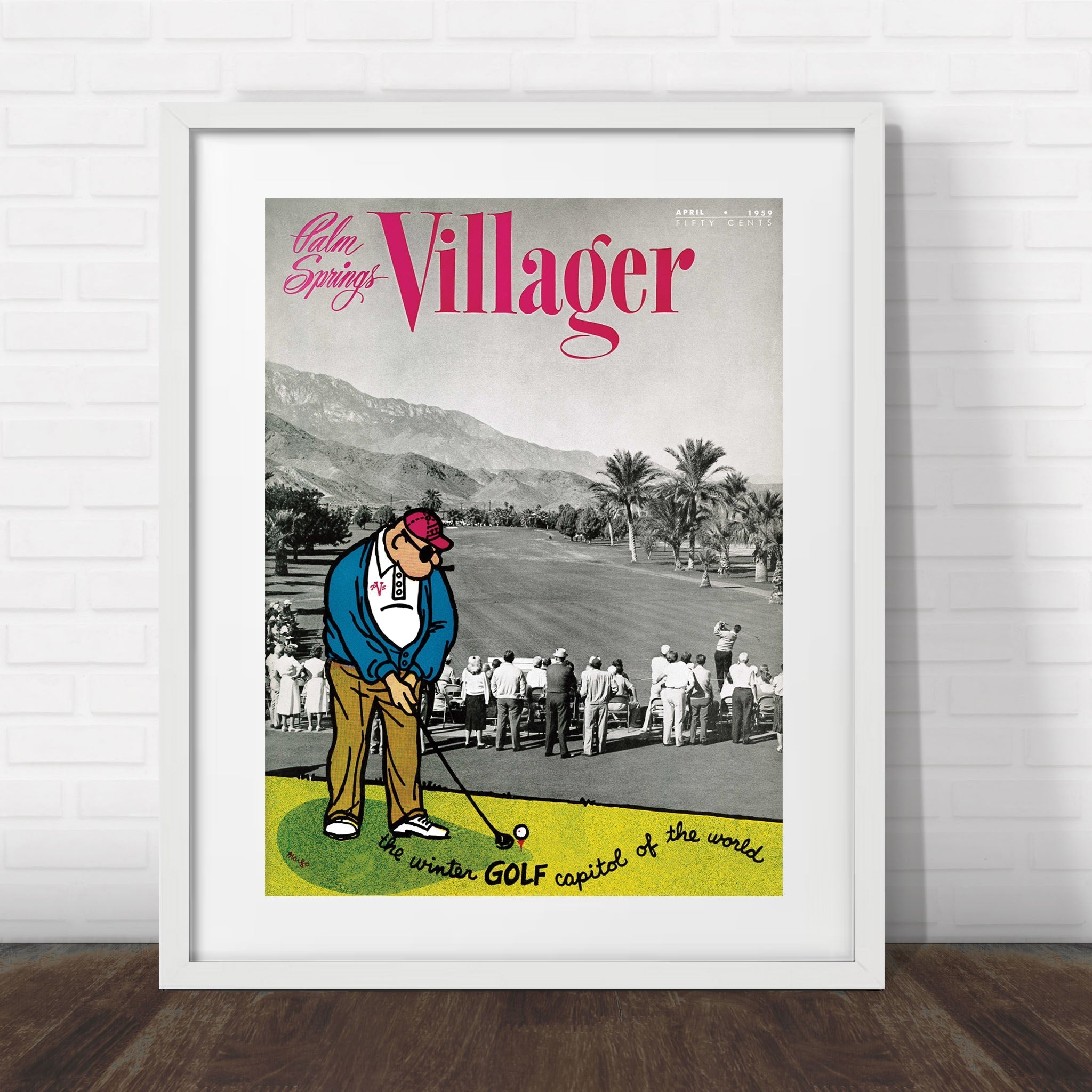 Palm Springs Villager - April 1959 - Cover Poster