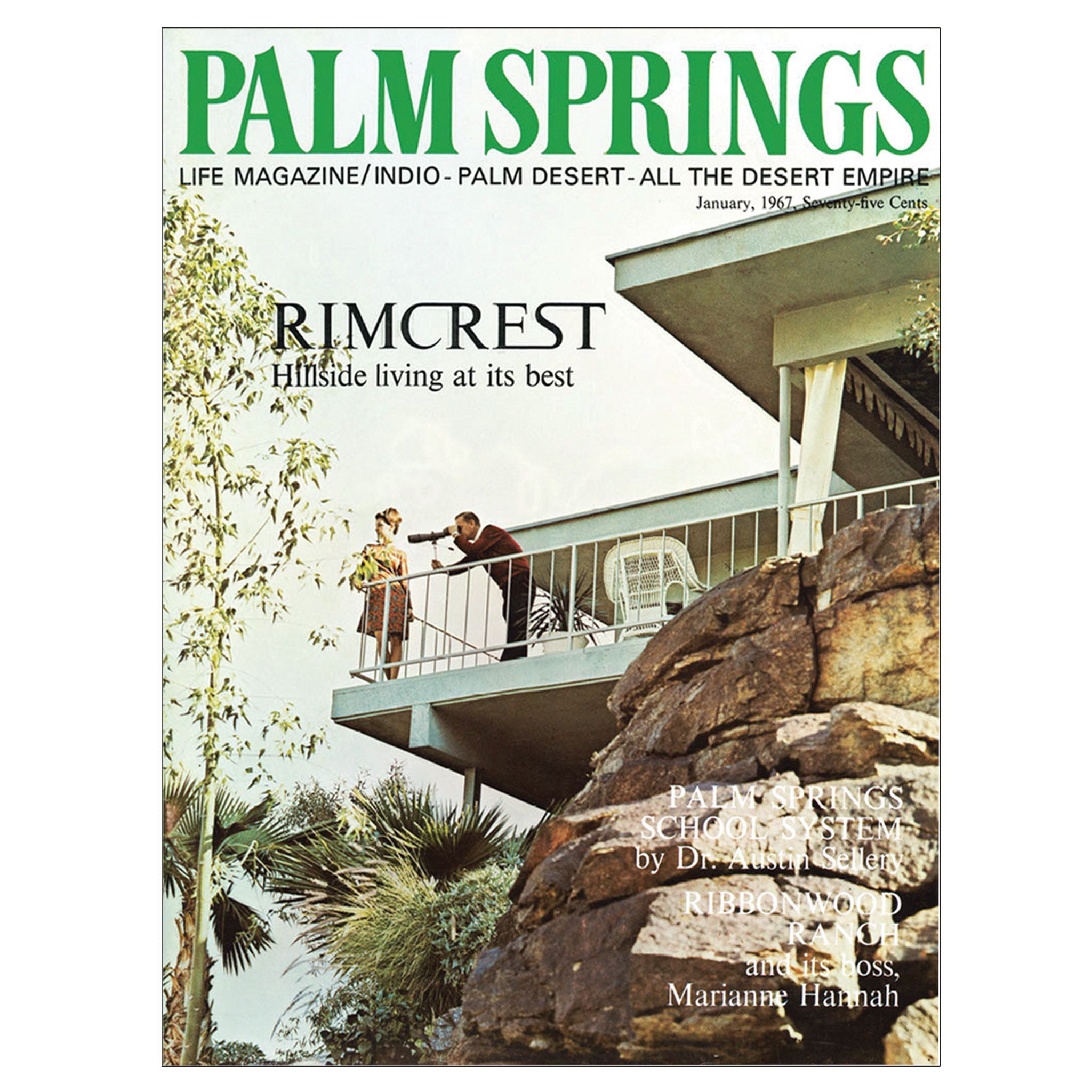 Palm Springs Life - January 1967  - Cover Poster
