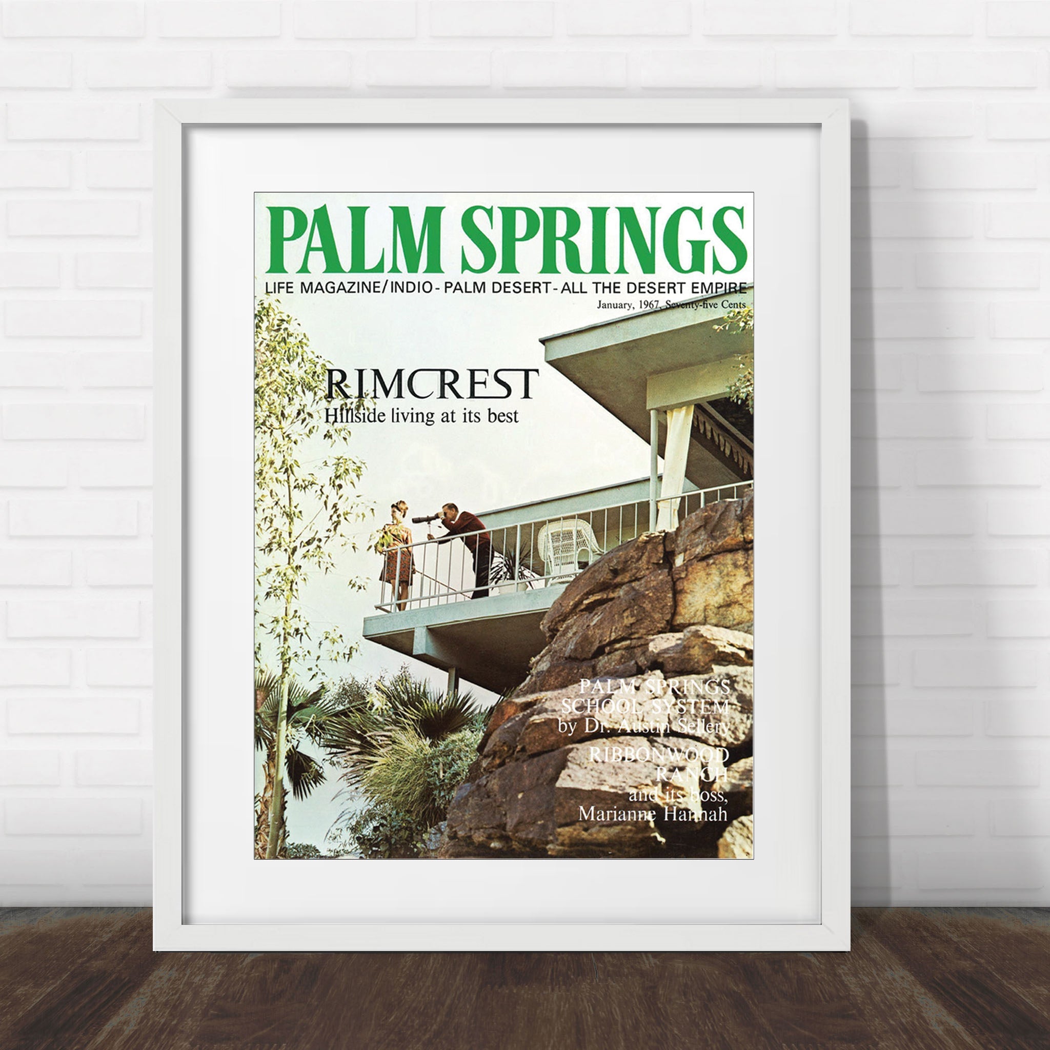 Palm Springs Life - January 1967  - Cover Poster