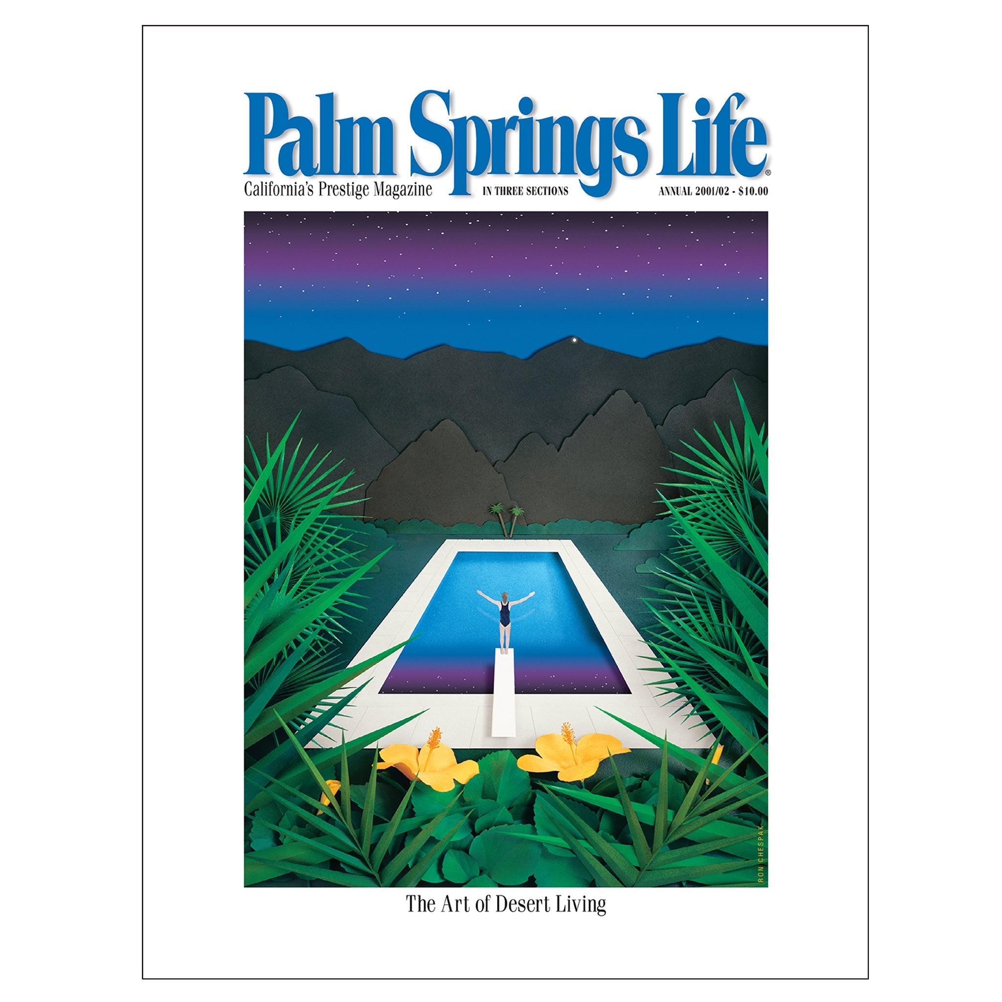 Palm Springs Life - September 2001 - Cover Poster