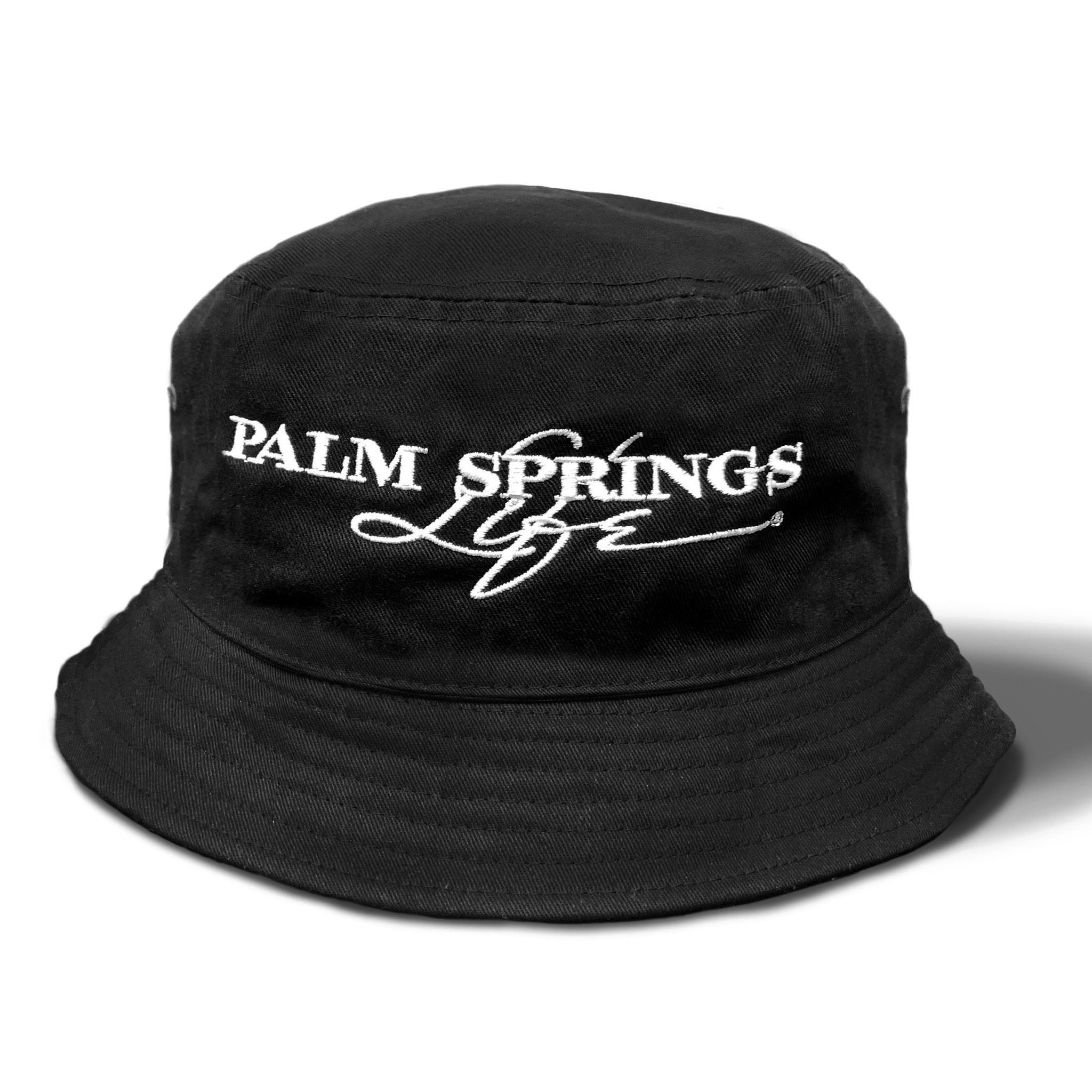 Palm Springs Life Cotton Twill Bucket Hat - Black