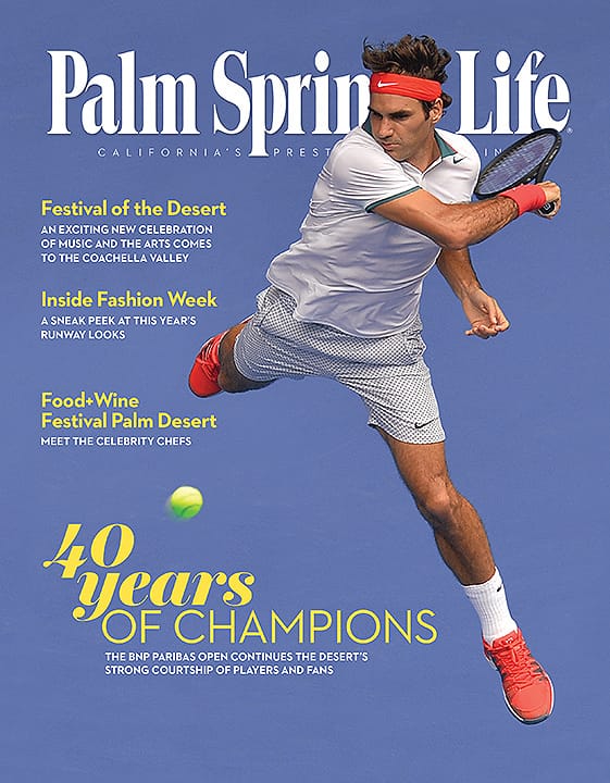 Palm Springs Life - March 2015 - Tennis - Cover Poster
