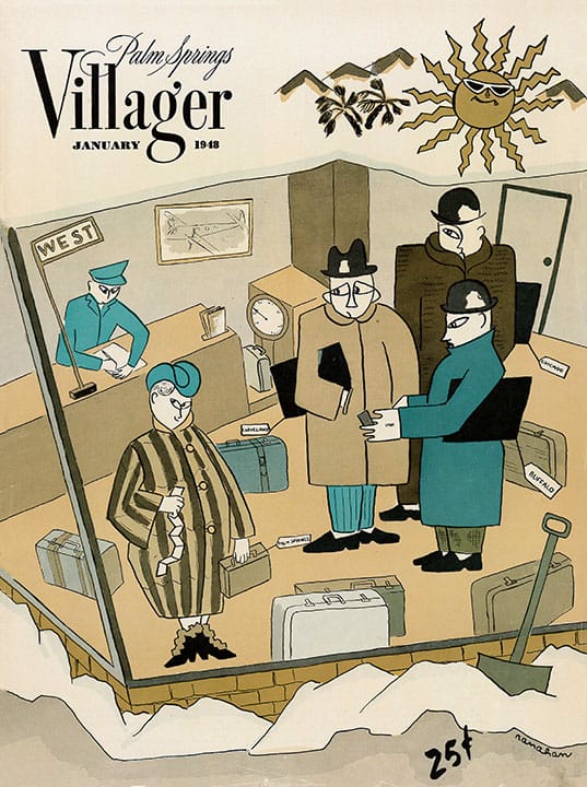 Palm Springs Villager - January 1948 - Cover Poster