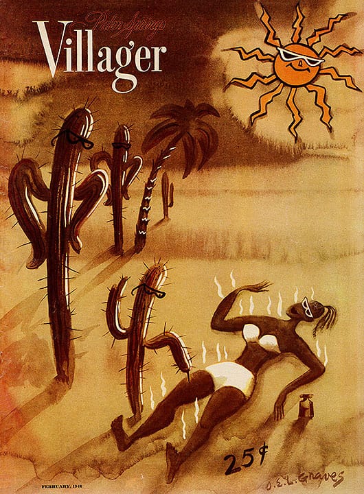 Palm Springs Villager - February 1948 - Cover Poster