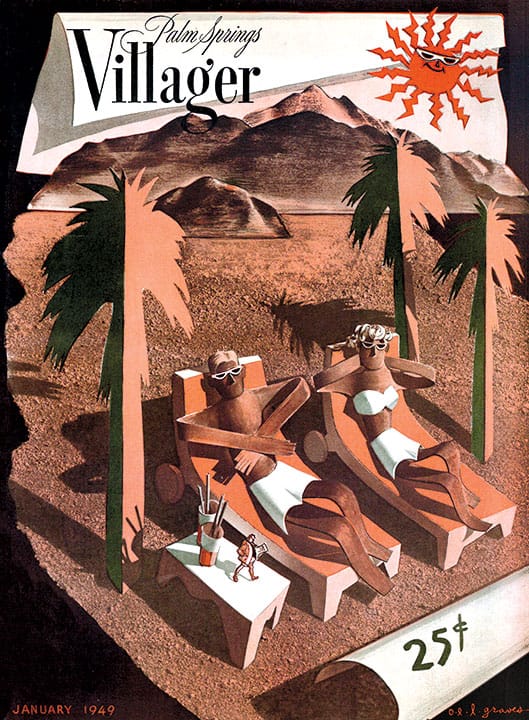 Palm Springs Villager - January 1949 - Cover Poster