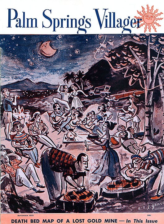 Palm Springs Villager - September 1951 - Cover Poster