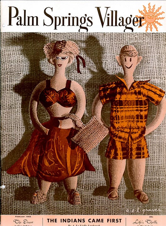 Palm Springs Villager - February 1952 - Cover Poster