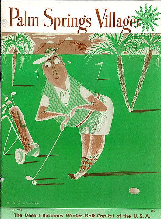 Palm Springs Villager - March 1952 - Cover Poster