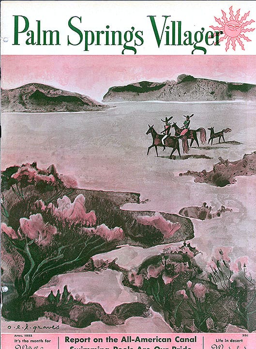 Palm Springs Villager - April 1952 - Cover Poster