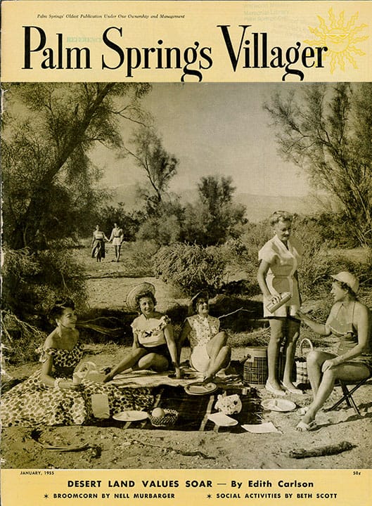 Palm Springs Villager - January 1955 - Cover Poster