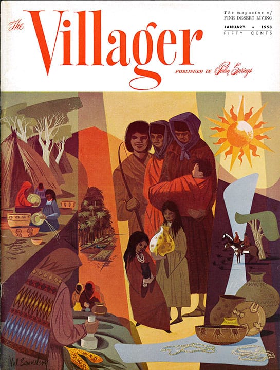 Palm Springs Villager - January 1958 - Cover Poster