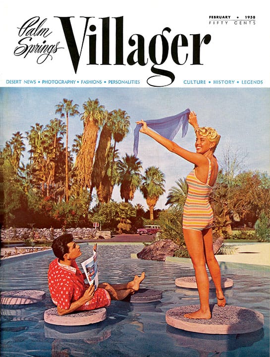 Palm Springs Villager - February 1958 - Cover Poster