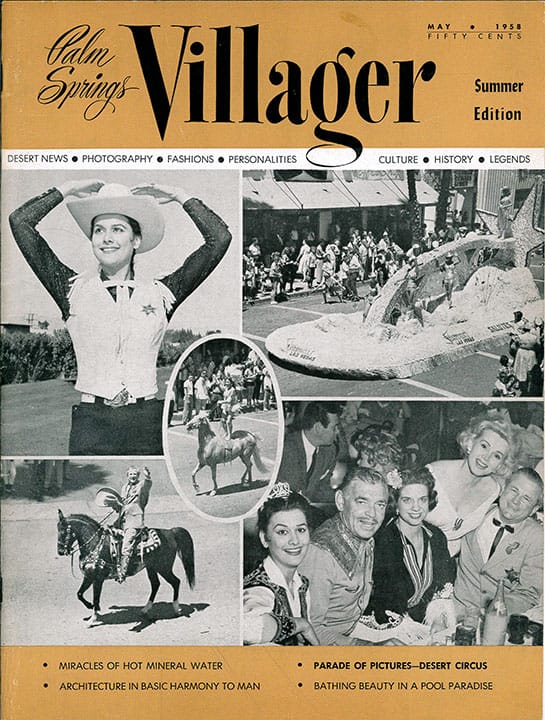 Palm Springs Villager - May-June-July-August 1958 - Cover Poster